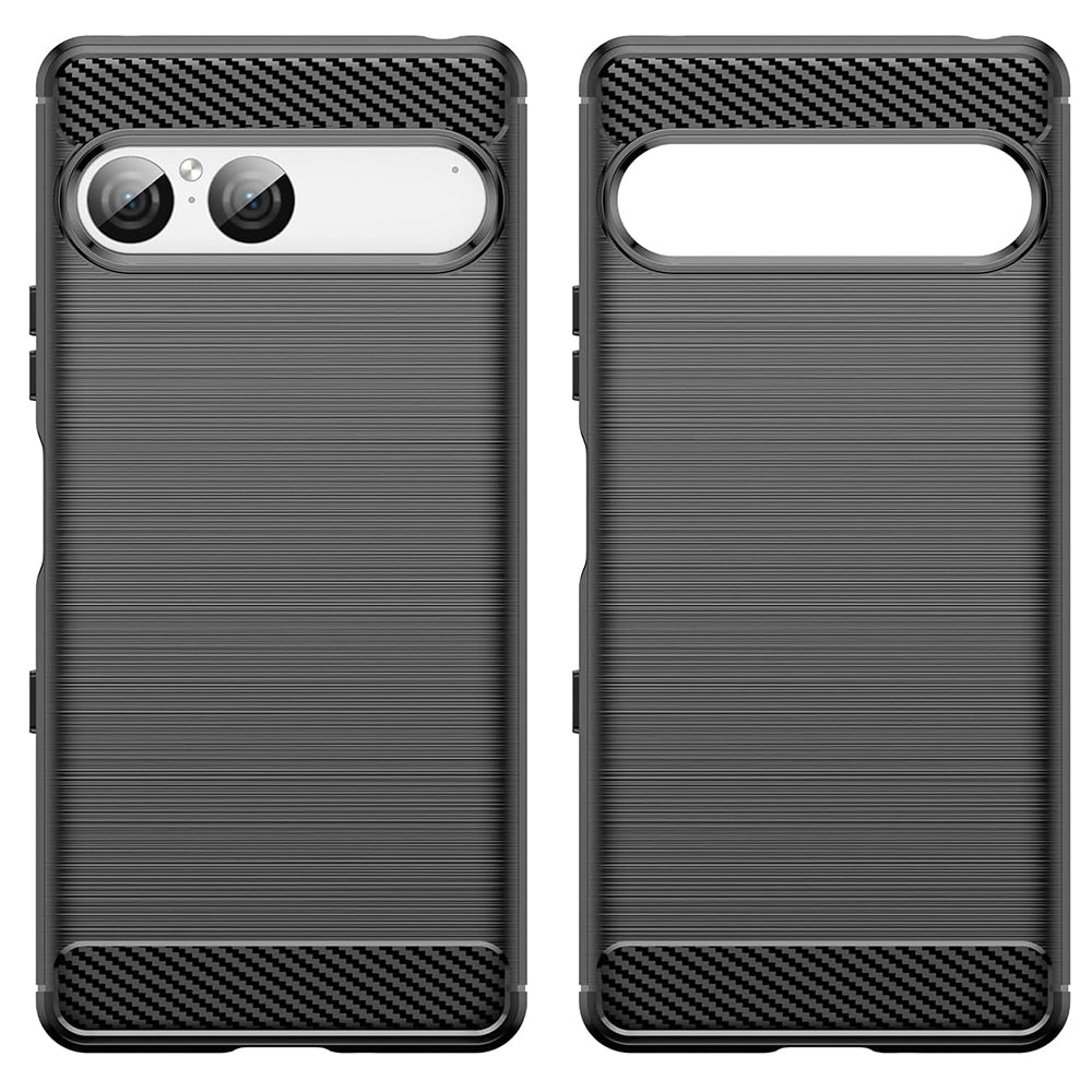 Husa de protectie Techsuit Carbon Silicone compatibil cu Sony Xperia 10 VIII, Negru