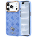 Husa de protectie Guess Peony 4G compatibil cu iPhone 18 Pro / iPhone 17 Pro, Albastru