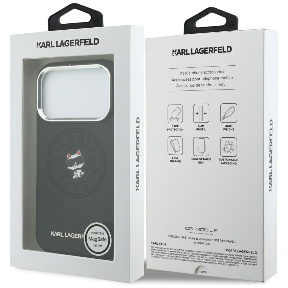 Husa de protectie Karl Lagerfeld compatibil cu iPhone 18 Pro / iPhone 17 Pro, Negru