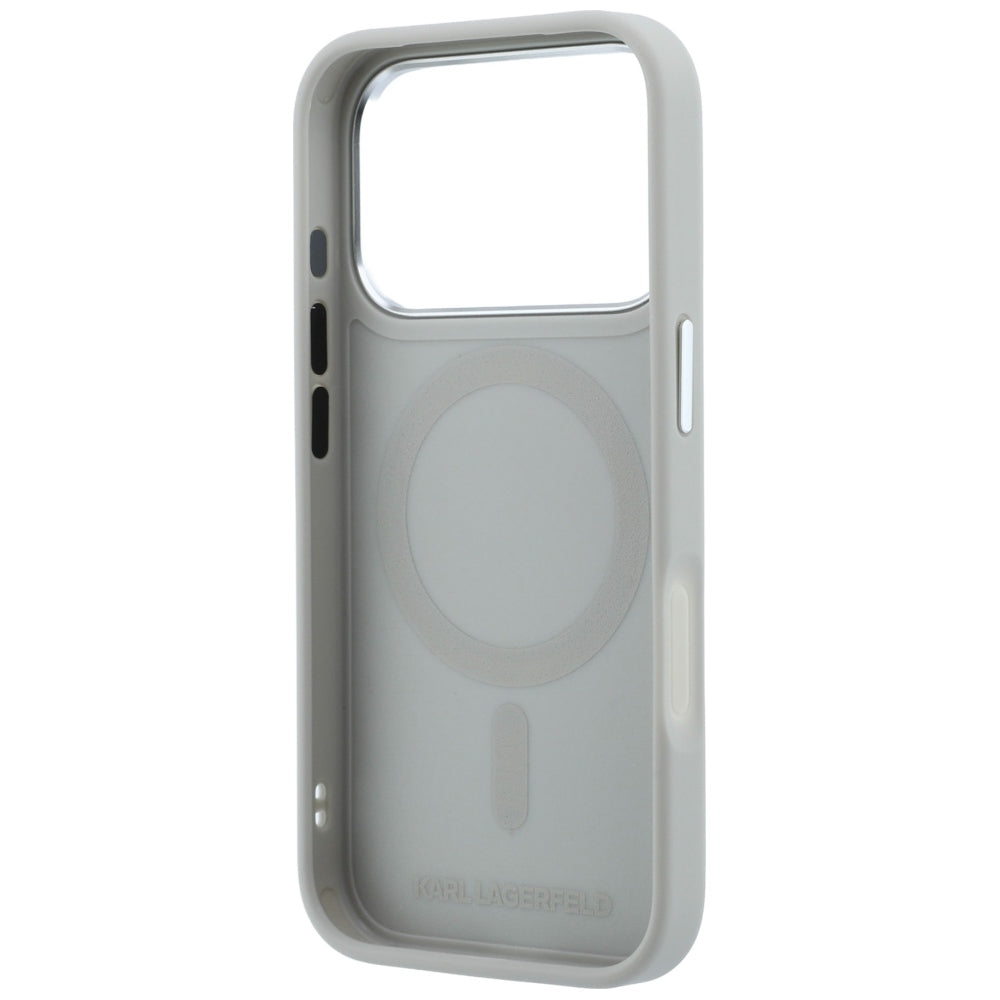Husa de protectie Karl Lagerfeld compatibil cu iPhone 18 Pro / iPhone 17 Pro, Gri