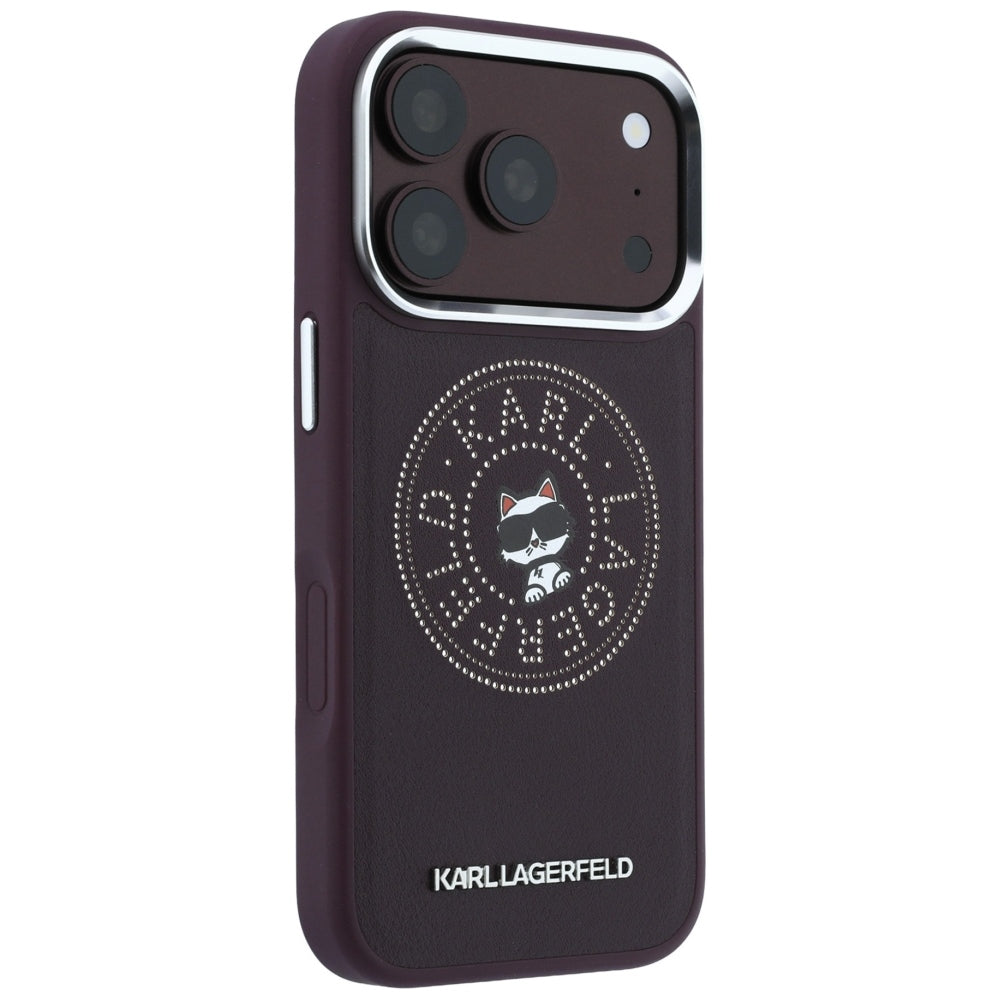 Husa de protectie Karl Lagerfeld compatibil cu iPhone 18 Pro / iPhone 17 Pro, Roșu Inchis