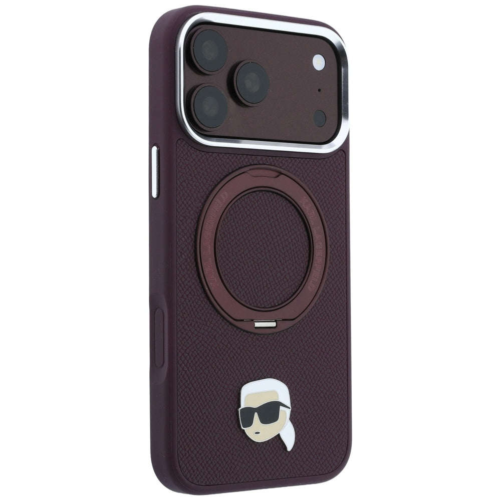 Husa de protectie Karl Lagerfeld compatibil cu iPhone 17 Pro Max / iPhone 18 Pro Max, Roșu