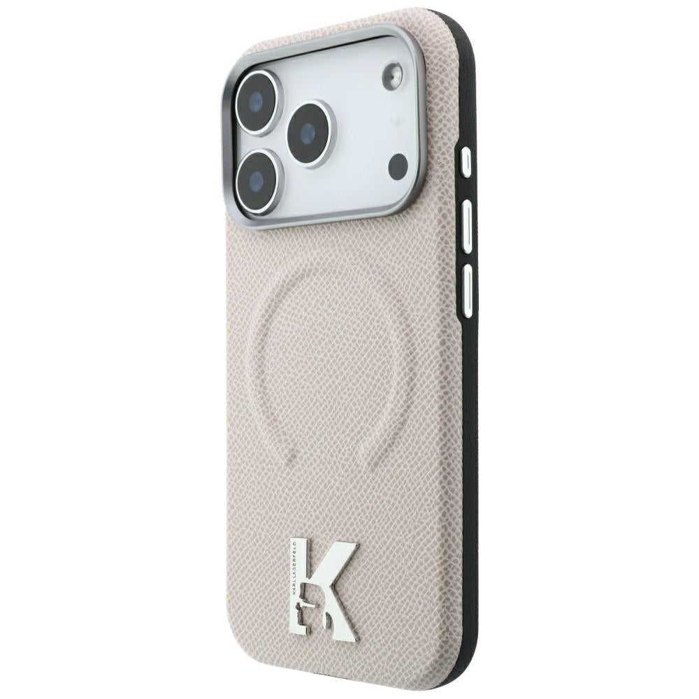 Husa de protectie Karl Lagerfeld compatibil cu iPhone 17 Pro Max / iPhone 18 Pro Max, Bej