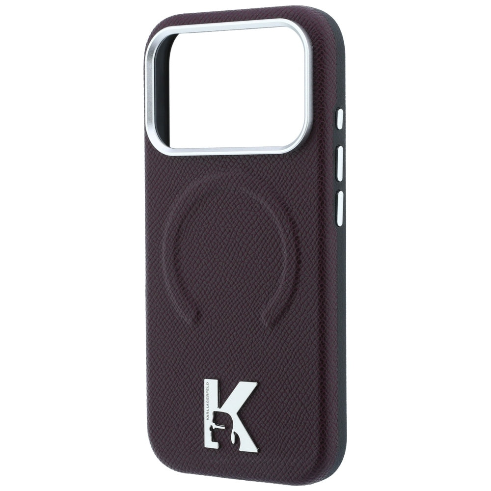 Husa de protectie Karl Lagerfeld compatibil cu iPhone 18 Pro / iPhone 17 Pro, Bordo