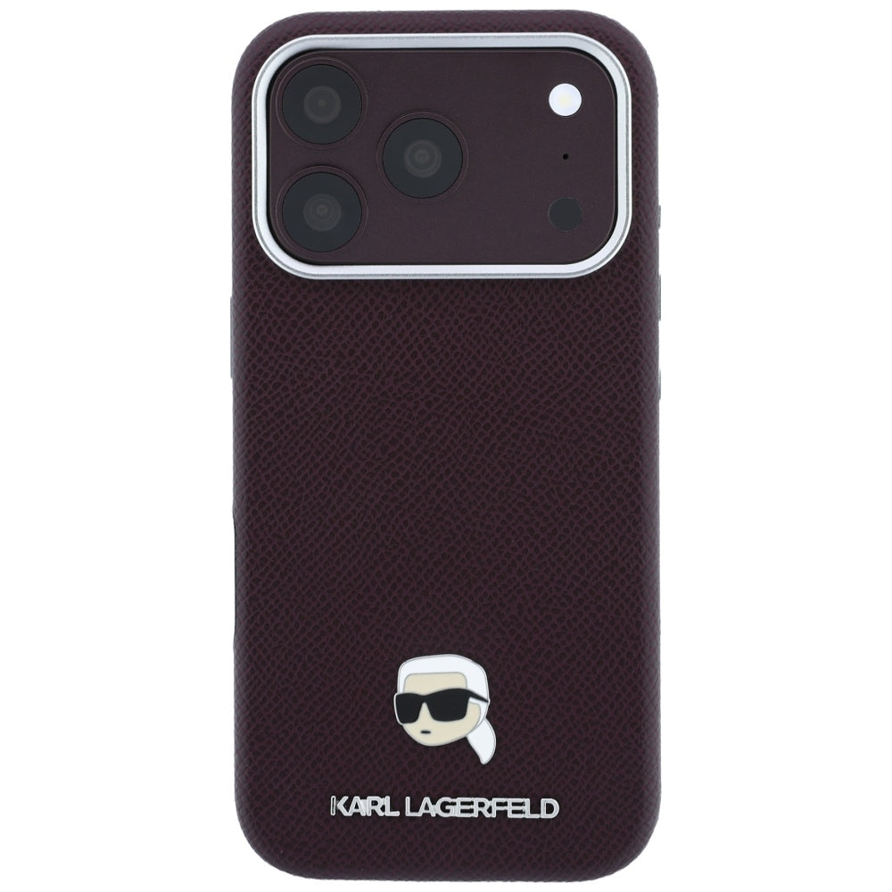 Husa de protectie Karl Lagerfeld compatibil cu iPhone 18 Pro Max / iPhone 17 Pro Max, Bordo