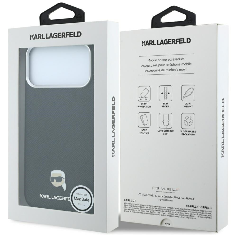 Husa de protectie Karl Lagerfeld compatibil cu iPhone 18 Pro / iPhone 17 Pro, Negru