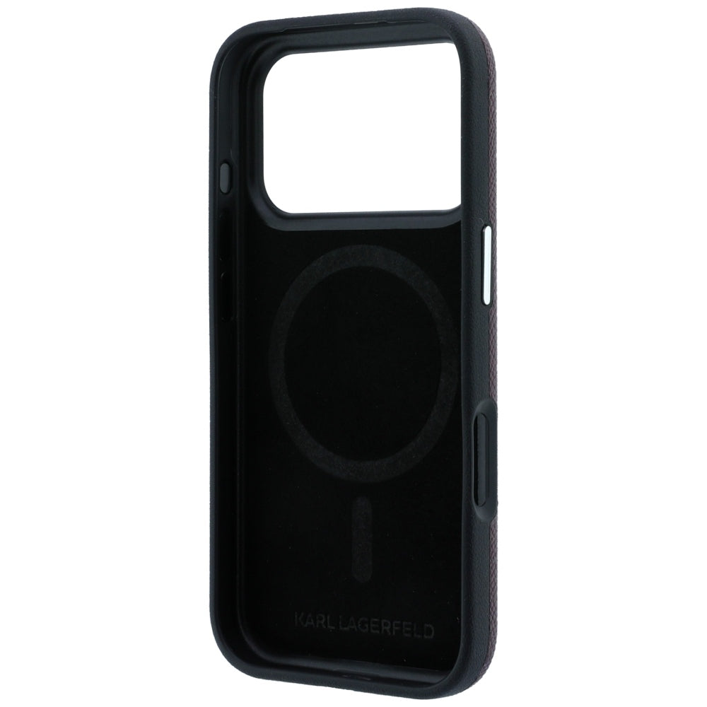 Husa de protectie Karl Lagerfeld compatibil cu iPhone 18 Pro / iPhone 17 Pro, Bordo