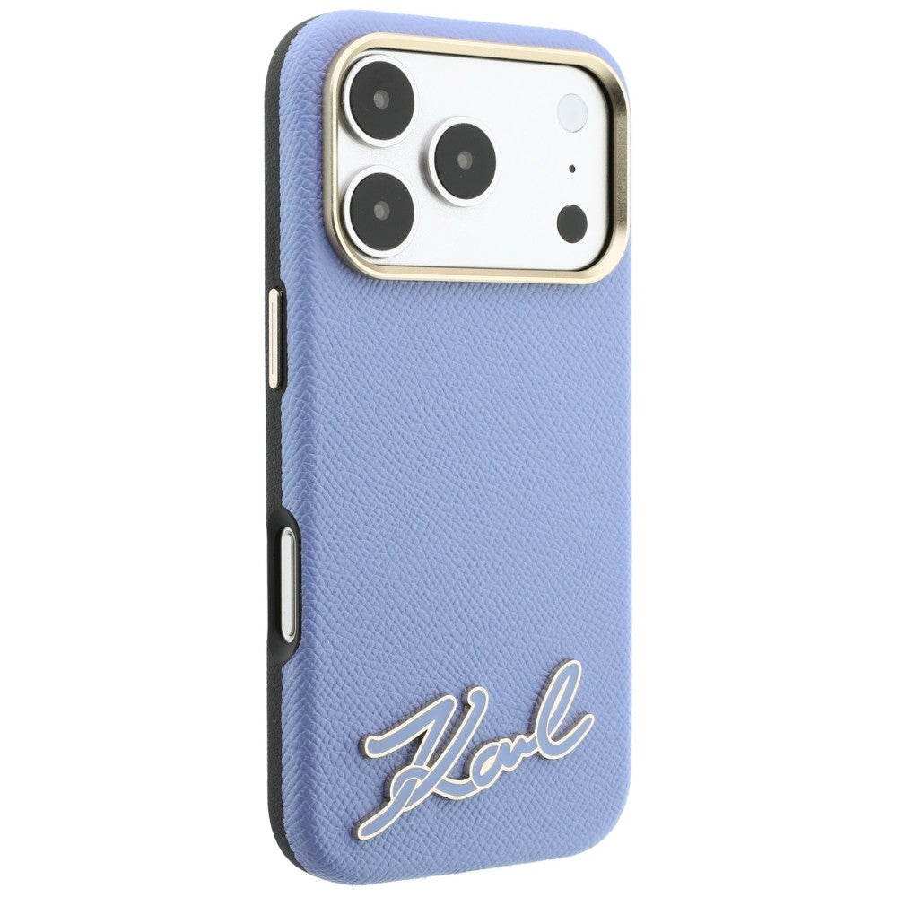 Husa de protectie Karl Lagerfeld compatibil cu iPhone 18 Pro Max / iPhone 17 Pro Max, Albastru