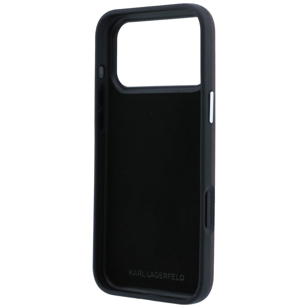 Husa de protectie Karl Lagerfeld Saffiano compatibil cu iPhone 18 Pro Max / iPhone 17 Pro Max, Bordo