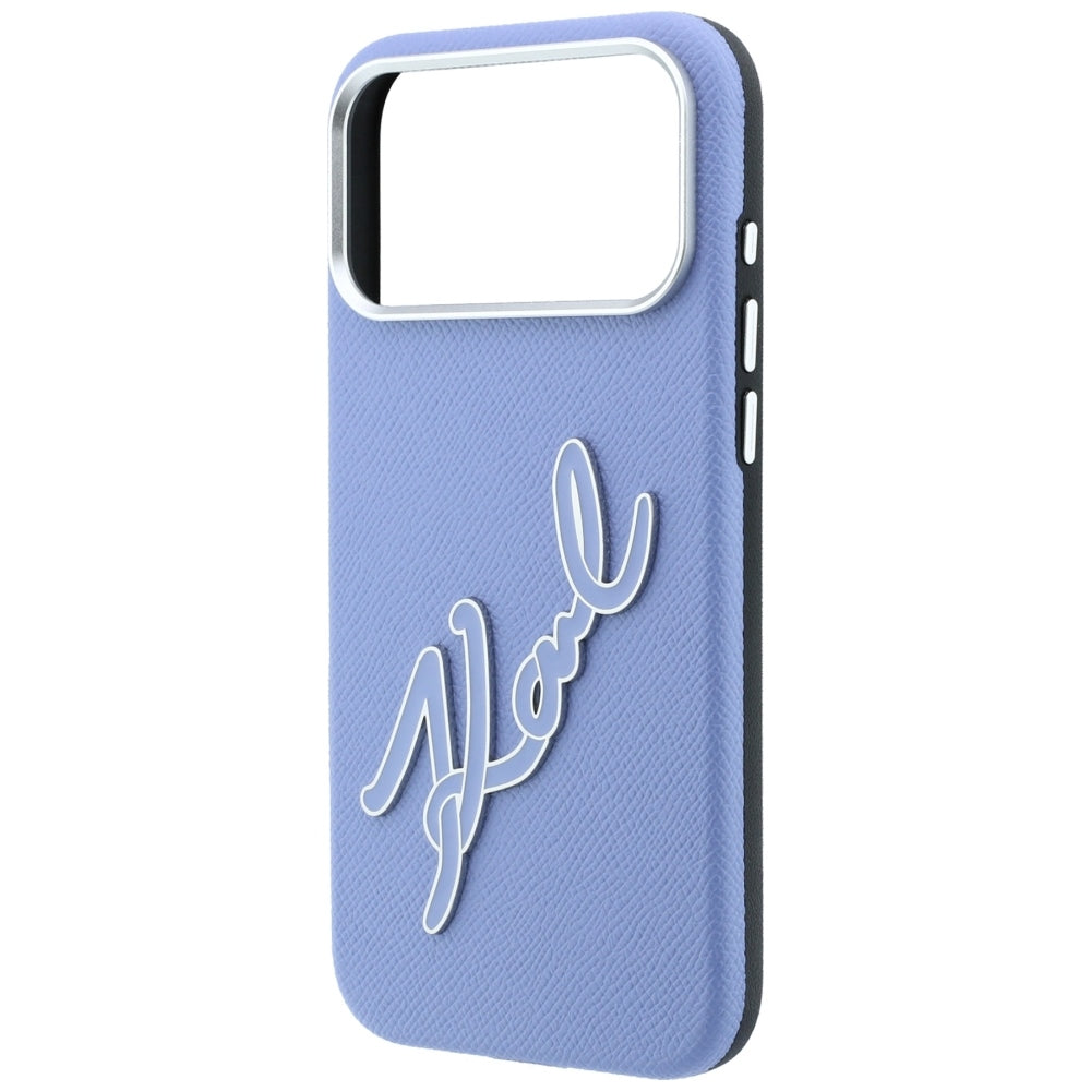 Husa de protectie Karl Lagerfeld compatibil cu iPhone 17 Pro Max / iPhone 18 Pro Max, Albastru