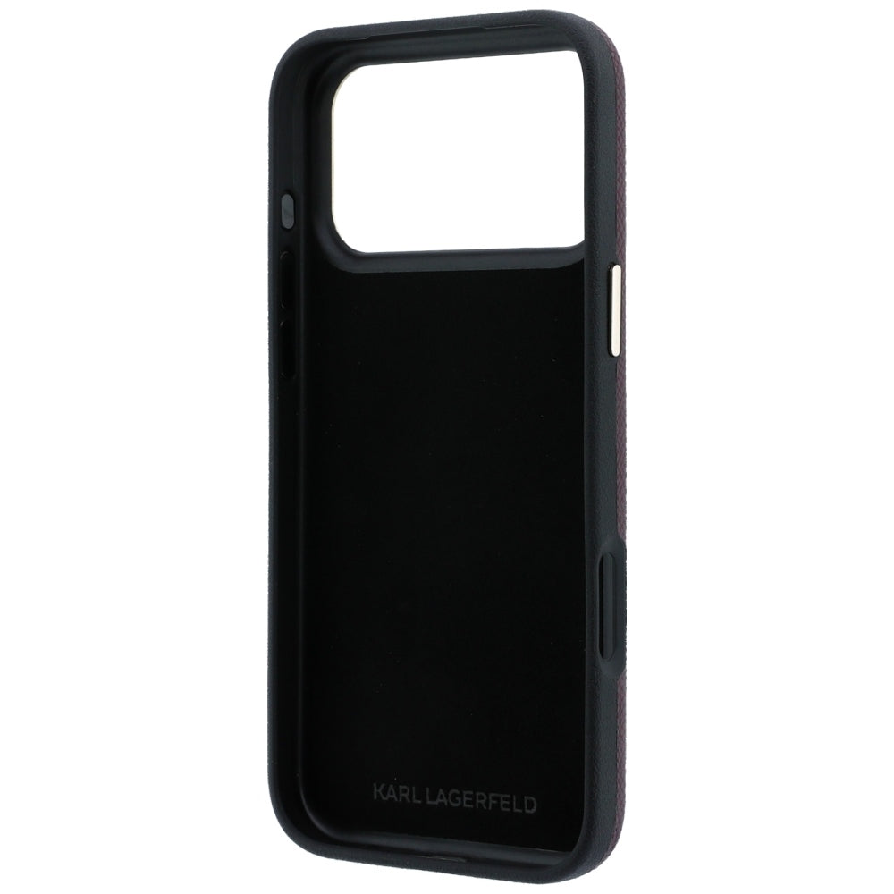 Husa de protectie Karl Lagerfeld compatibil cu iPhone 17 Pro Max / iPhone 18 Pro Max, Bordo