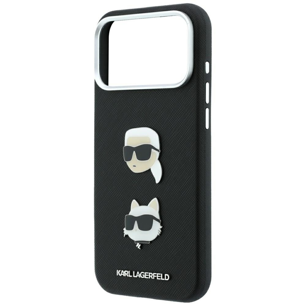 Husa de protectie Karl Lagerfeld Saffiano compatibil cu iPhone 18 Pro / iPhone 17 Pro, Negru