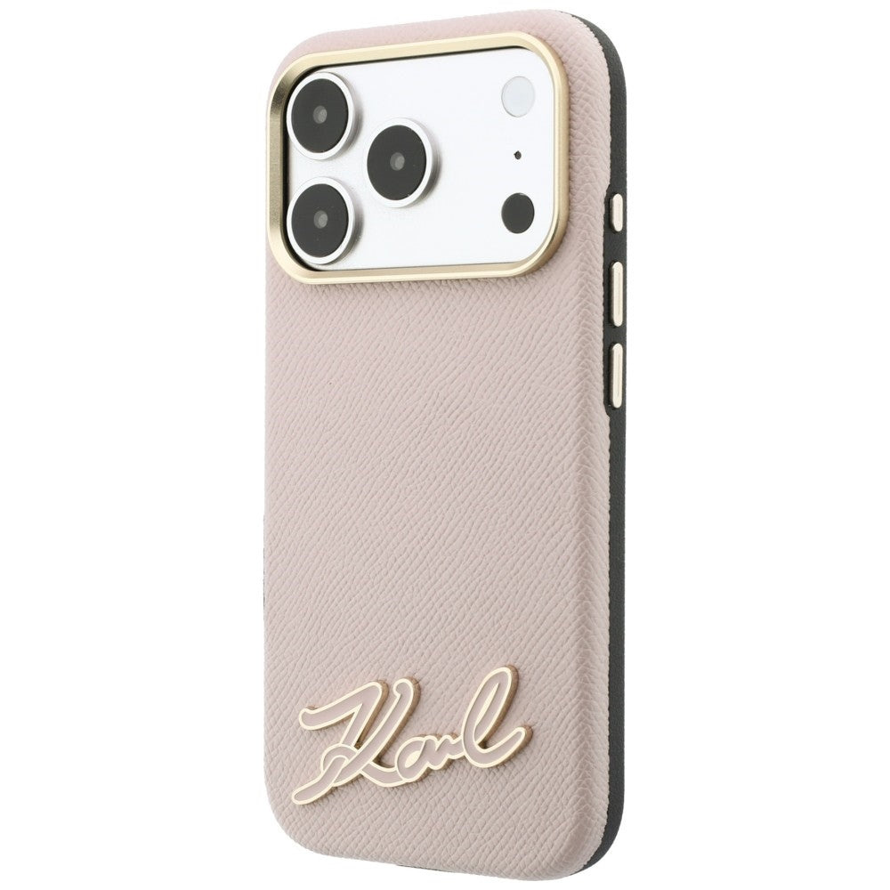 Husa de protectie Karl Lagerfeld compatibil cu iPhone 18 Pro Max / iPhone 17 Pro Max, Roz