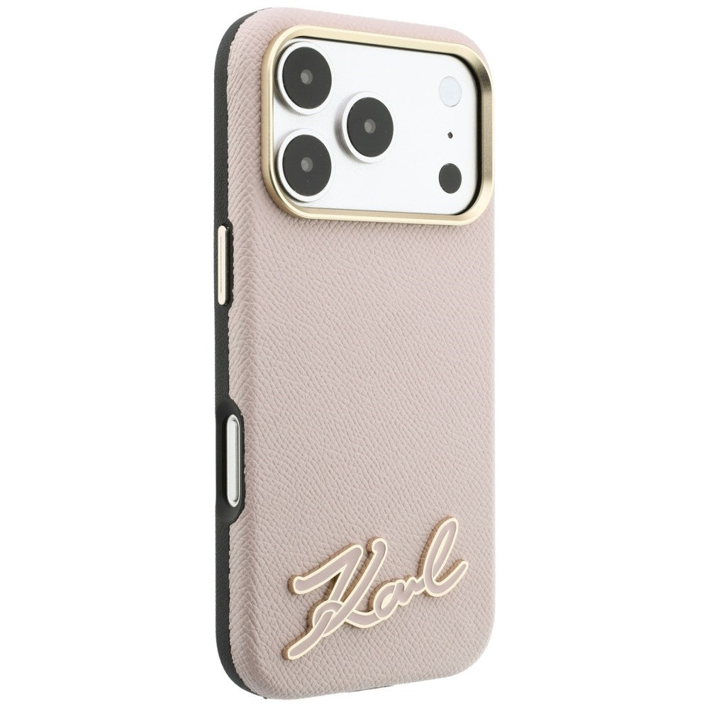 Husa de protectie Karl Lagerfeld compatibil cu iPhone 18 Pro Max / iPhone 17 Pro Max, Roz