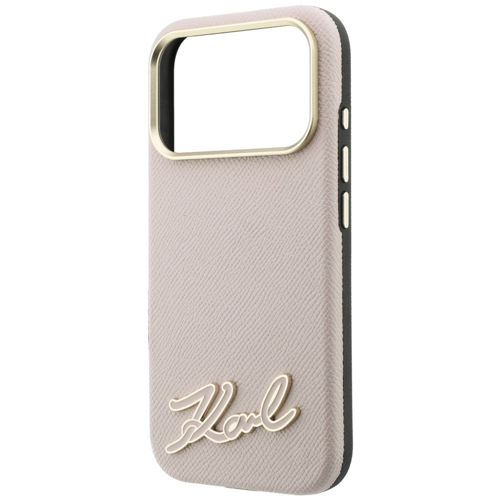 Husa de protectie Karl Lagerfeld compatibil cu iPhone 18 Pro Max / iPhone 17 Pro Max, Roz