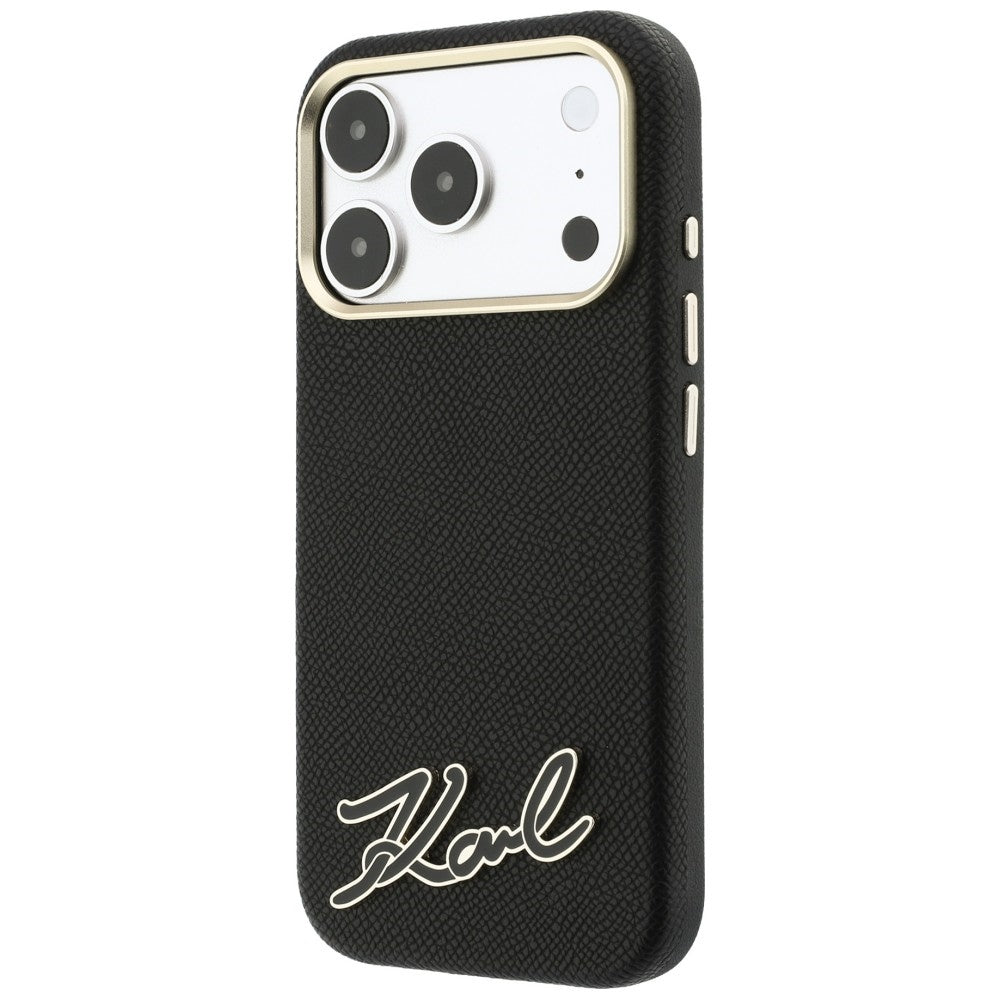 Husa de protectie Karl Lagerfeld compatibil cu iPhone 18 Pro Max / iPhone 17 Pro Max, Negru
