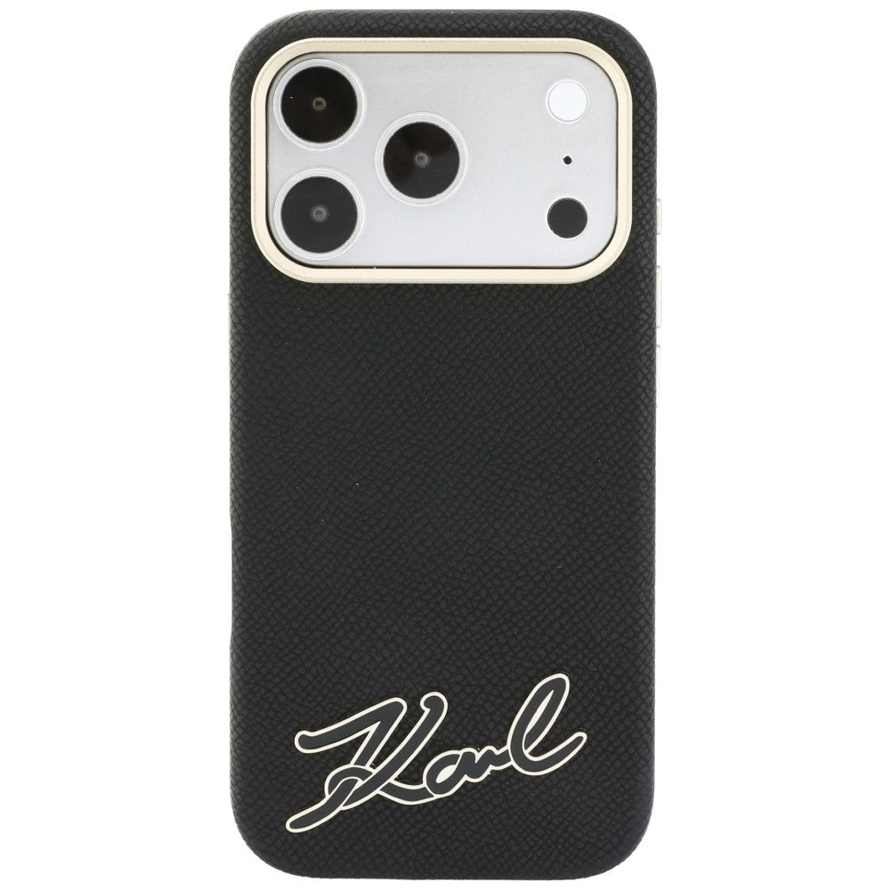 Husa de protectie Karl Lagerfeld compatibil cu iPhone 18 Pro Max / iPhone 17 Pro Max, Negru