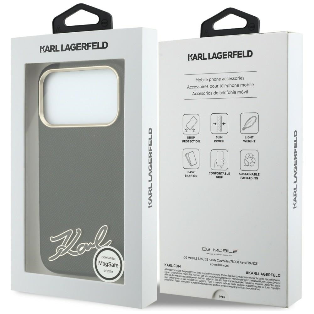 Husa de protectie Karl Lagerfeld compatibil cu iPhone 18 Pro Max / iPhone 17 Pro Max, Negru