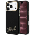 Husa de protectie Karl Lagerfeld compatibil cu iPhone 18 Pro Max / iPhone 17 Pro Max, Negru