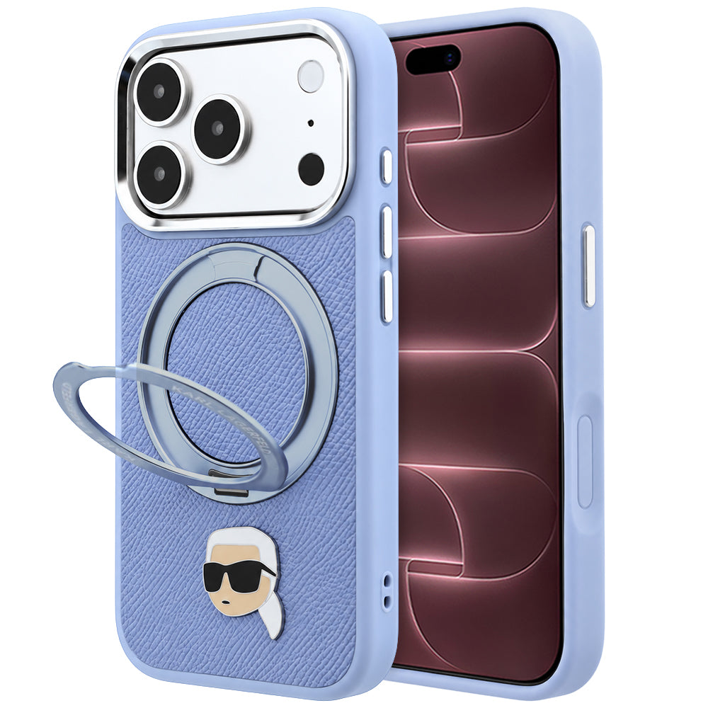 Husa de protectie Karl Lagerfeld compatibil cu iPhone 18 Pro Max / iPhone 17 Pro Max, Albastru