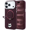 Husa de protectie Karl Lagerfeld compatibil cu iPhone 18 Pro Max / iPhone 17 Pro Max, Roșu Burgundy
