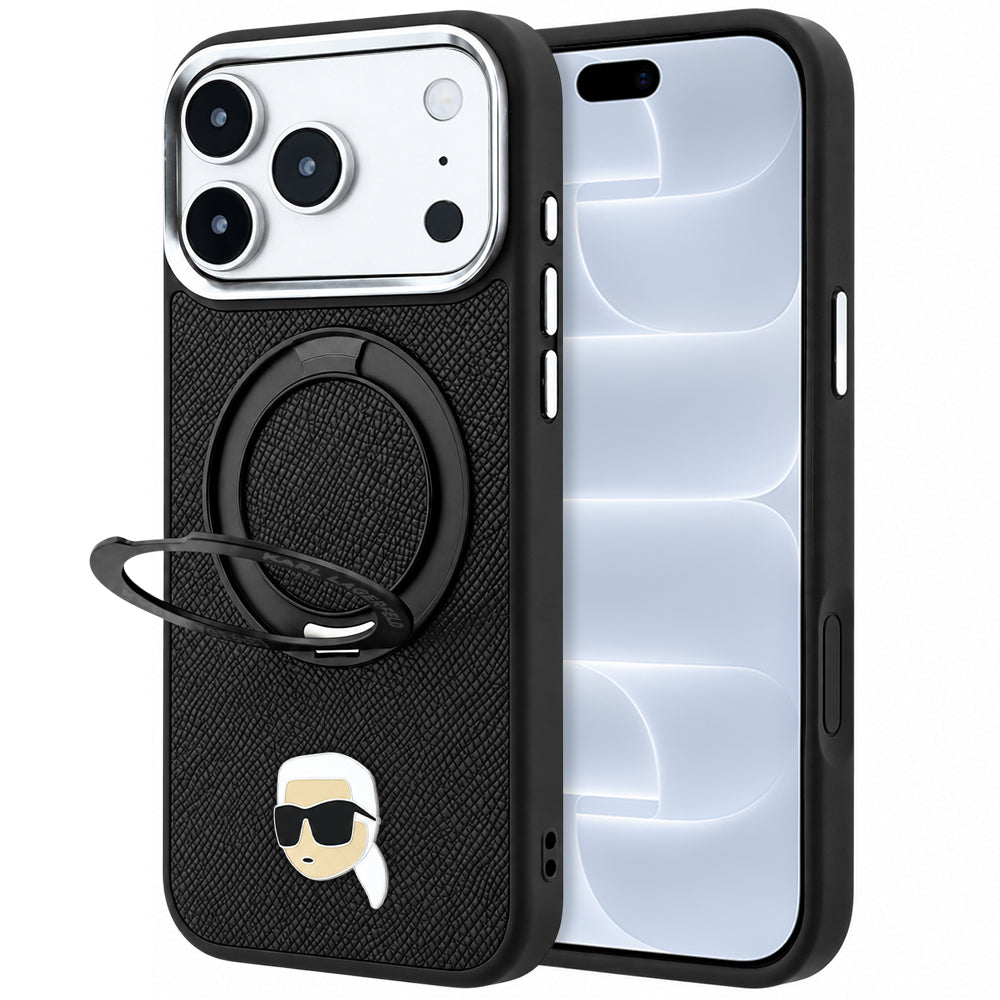 Husa de protectie Karl Lagerfeld compatibil cu iPhone 18 Pro / iPhone 17 Pro, Negru