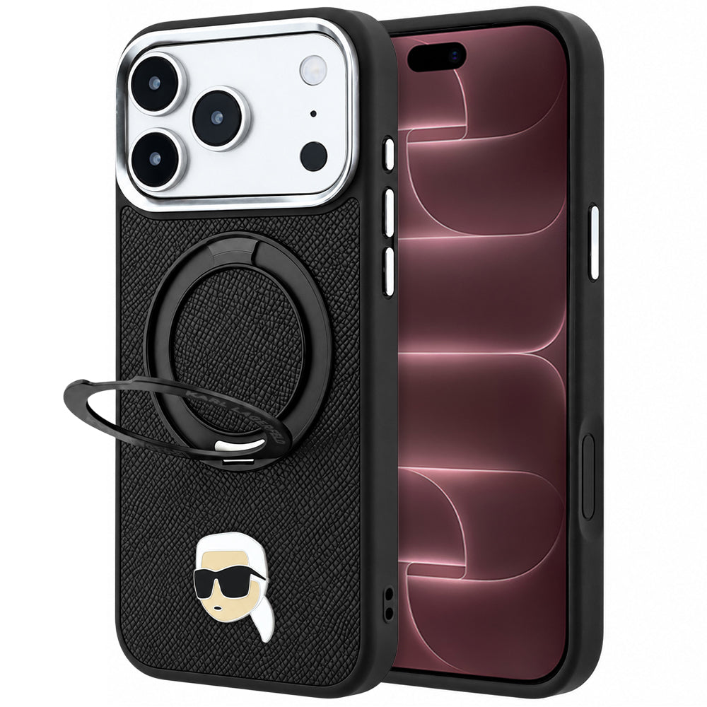 Husa de protectie Karl Lagerfeld compatibil cu iPhone 18 Pro Max / iPhone 17 Pro Max, Negru
