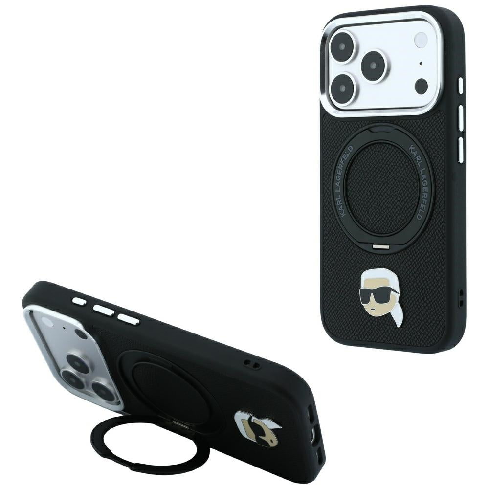 Husa de protectie Karl Lagerfeld compatibil cu iPhone 18 Pro Max / iPhone 17 Pro Max, Negru