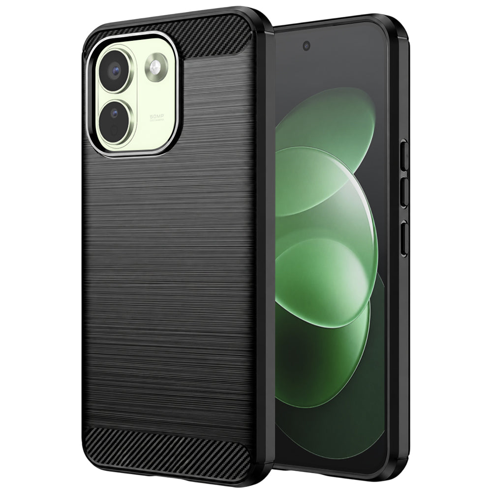 Husa de protectie Techsuit Carbon Silicone compatibil cu Xiaomi Redmi Note 17 Pro Max, Negru