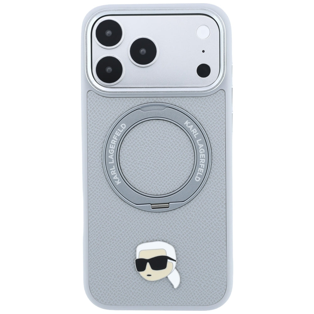 Husa de protectie Karl Lagerfeld compatibil cu iPhone 18 Pro Max / iPhone 17 Pro Max, Gri