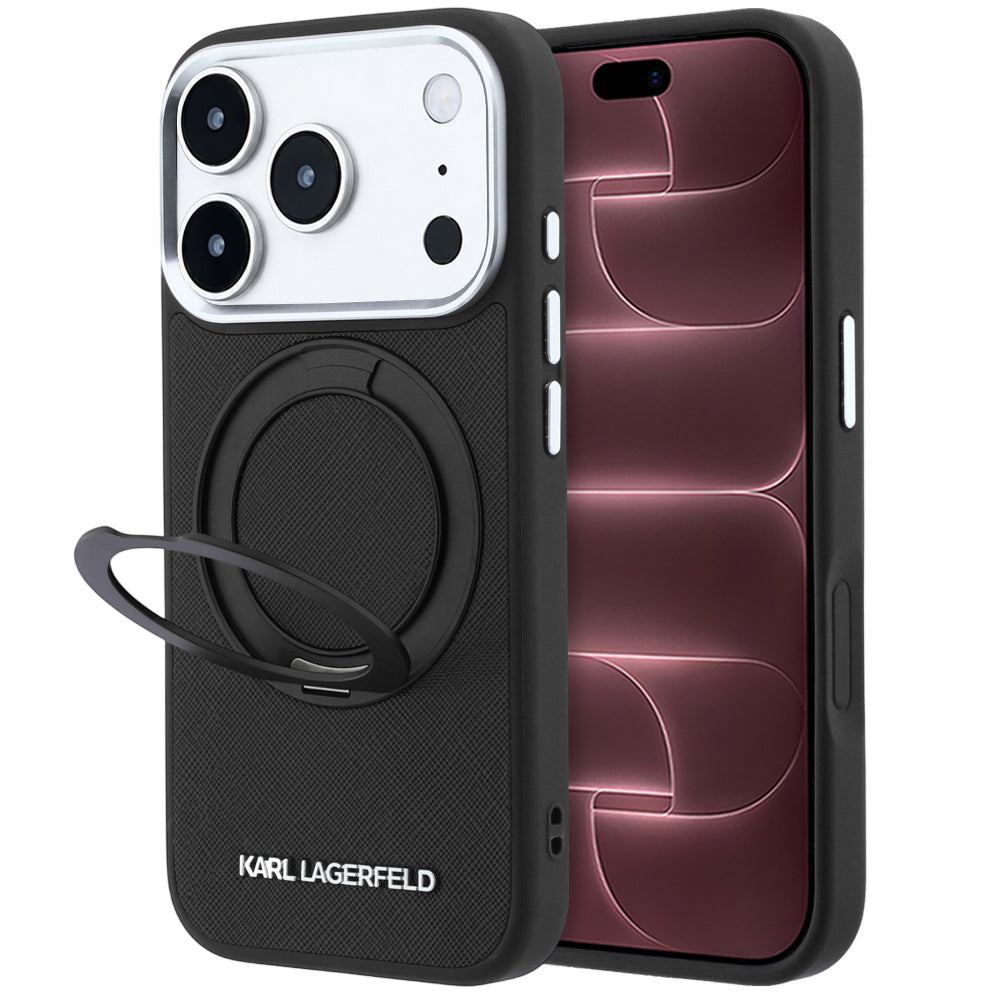 Husa de protectie Karl Lagerfeld compatibil cu iPhone 17 Pro Max / iPhone 18 Pro Max, Negru