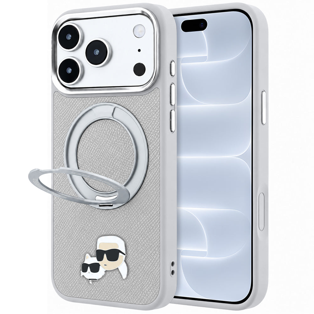 Husa de protectie Karl Lagerfeld compatibil cu iPhone 18 Pro / iPhone 17 Pro, Gri