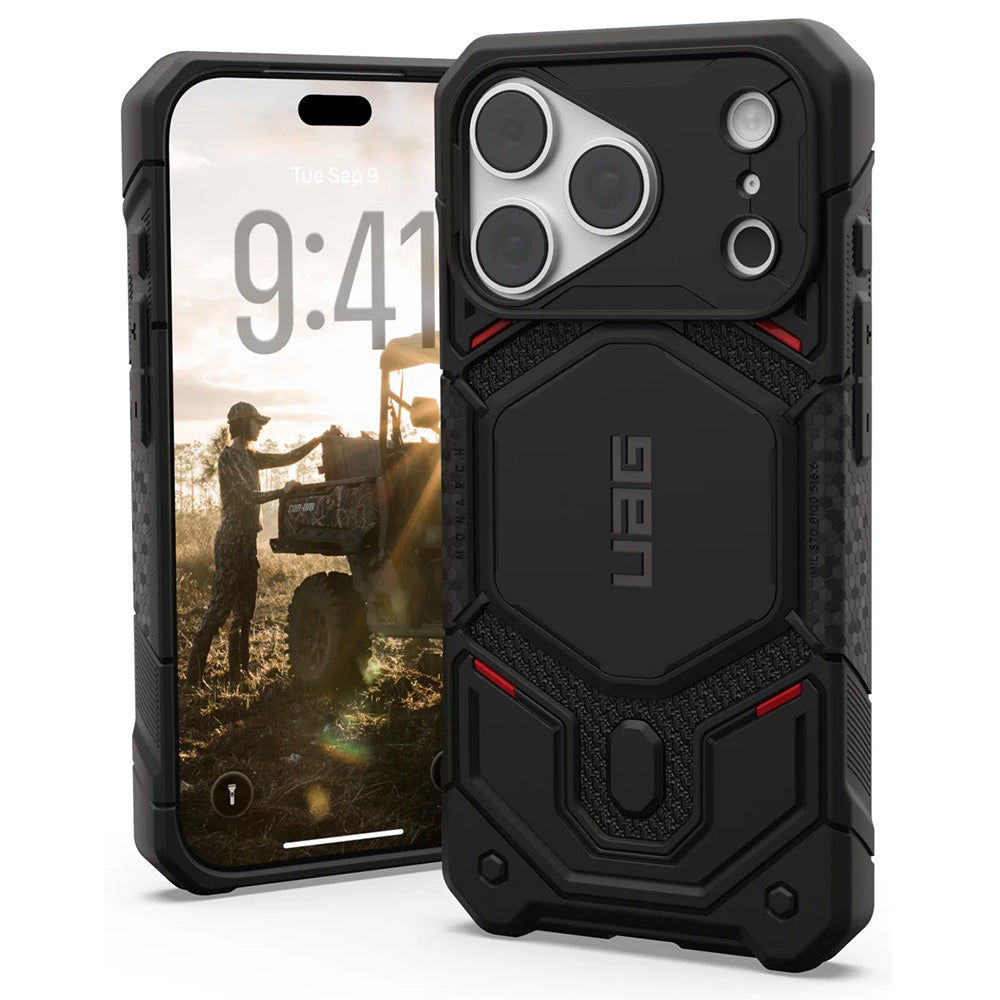 Husa de protectie UAG Monarch Pro compatibil cu iPhone 17 Pro / iPhone 18 Pro, Negru