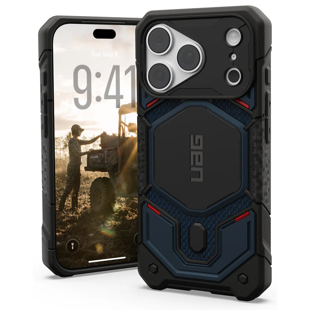Husa de protectie UAG Monarch Pro compatibil cu iPhone 18 Pro / iPhone 17 Pro, Bleumarin
