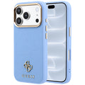 Husa de protectie Guess Saffiano Small 4G compatibil cu iPhone 18 Pro / iPhone 17 Pro, Albastru