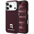 Husa de protectie Karl Lagerfeld compatibil cu iPhone 18 Pro Max / iPhone 17 Pro Max, Bordo