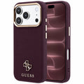 Husa de protectie Guess Saffiano compatibil cu iPhone 17 Pro Max / iPhone 18 Pro Max, Bordo