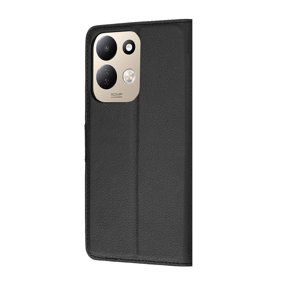 Husa de protectie Techsuit Leather Folio compatibil cu Xiaomi Redmi 17 4G / Redmi 17 5G, Negru