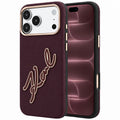 Husa de protectie Karl Lagerfeld compatibil cu iPhone 17 Pro Max / iPhone 18 Pro Max, Bordo