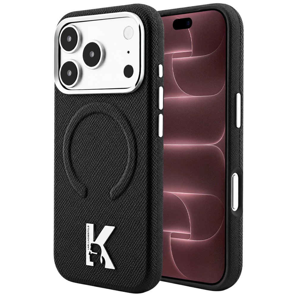 Husa de protectie Karl Lagerfeld compatibil cu iPhone 18 Pro Max / iPhone 17 Pro Max, Negru