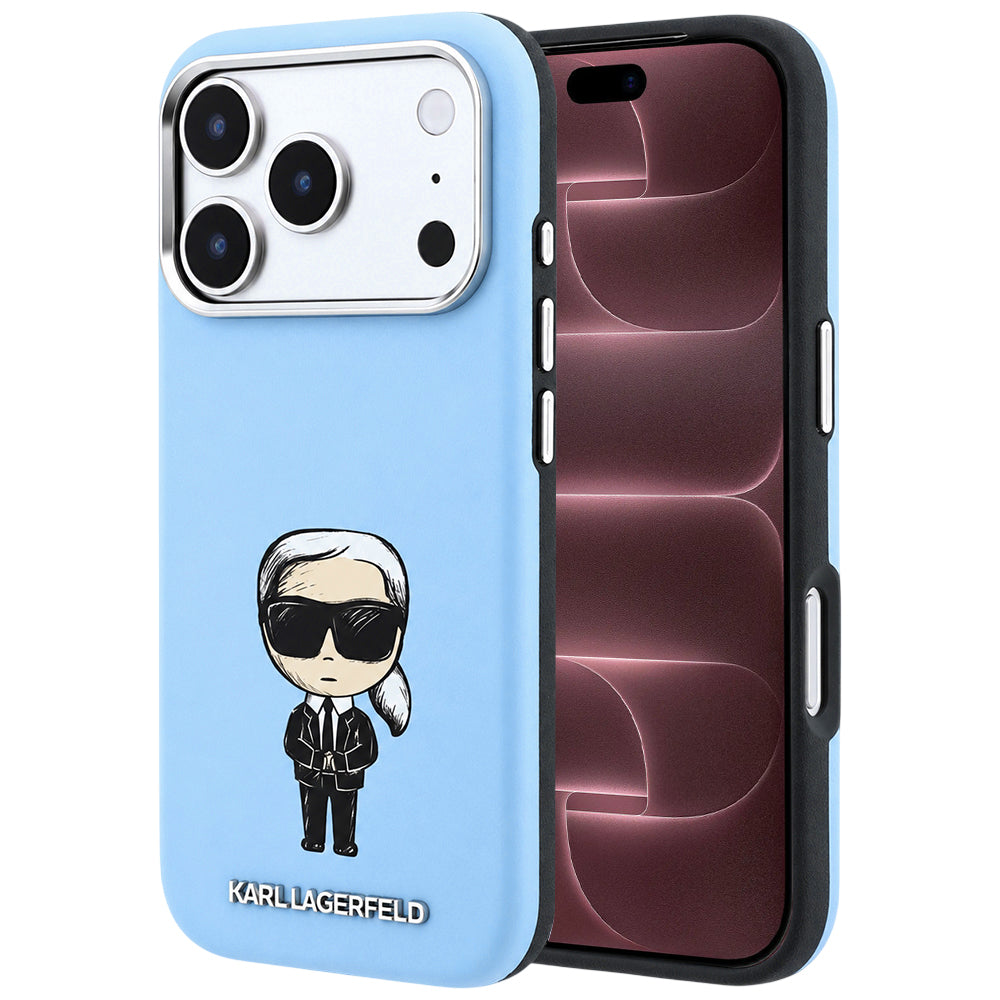 Husa de protectie Karl Lagerfeld compatibil cu iPhone 18 Pro Max / iPhone 17 Pro Max, Albastru