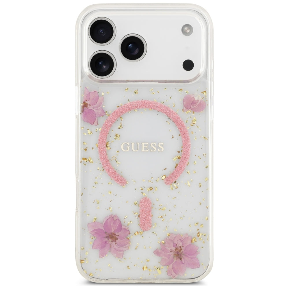 Husa de protectie Guess compatibil cu iPhone 18 Pro / iPhone 17 Pro, Roz