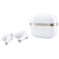 Casti In-ear, BT, TWS - Guess Glossy Gold Line Classic (GUTWSN2HGGSH) - White