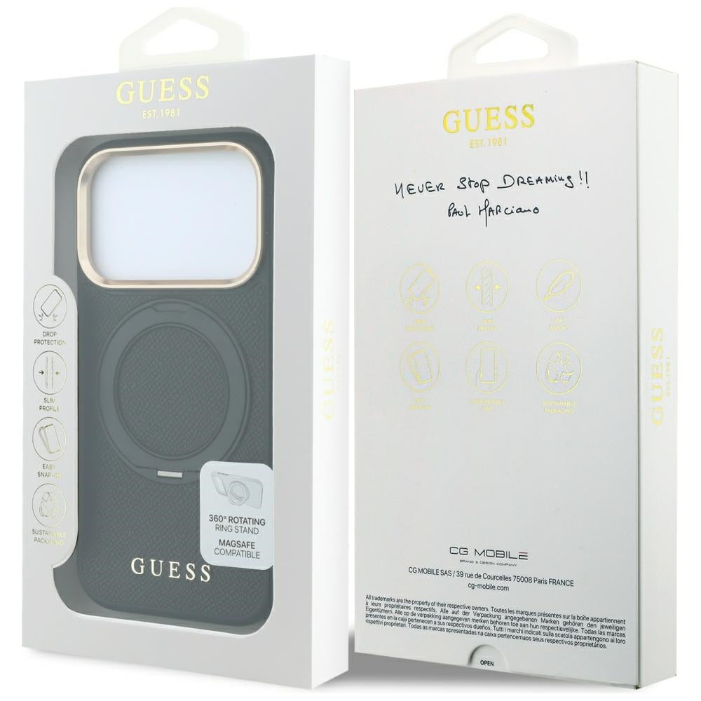 Husa de protectie Guess compatibil cu iPhone 17 Pro Max / iPhone 18 Pro Max, Negru