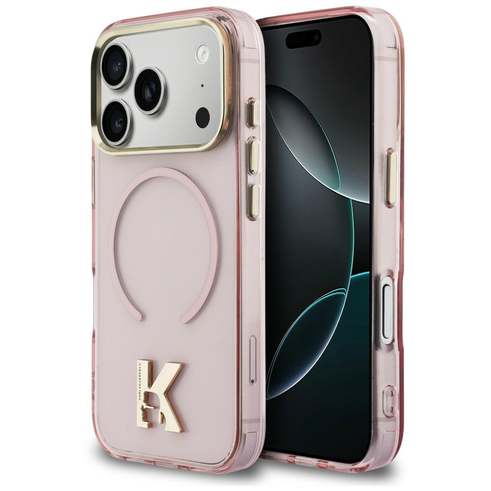 Husa de protectie Karl Lagerfeld compatibil cu iPhone 18 Pro / iPhone 17 Pro, Roz