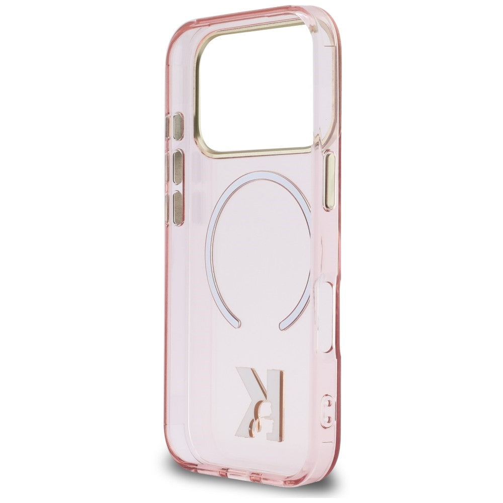 Husa de protectie Karl Lagerfeld compatibil cu iPhone 18 Pro Max / iPhone 17 Pro Max, Roz