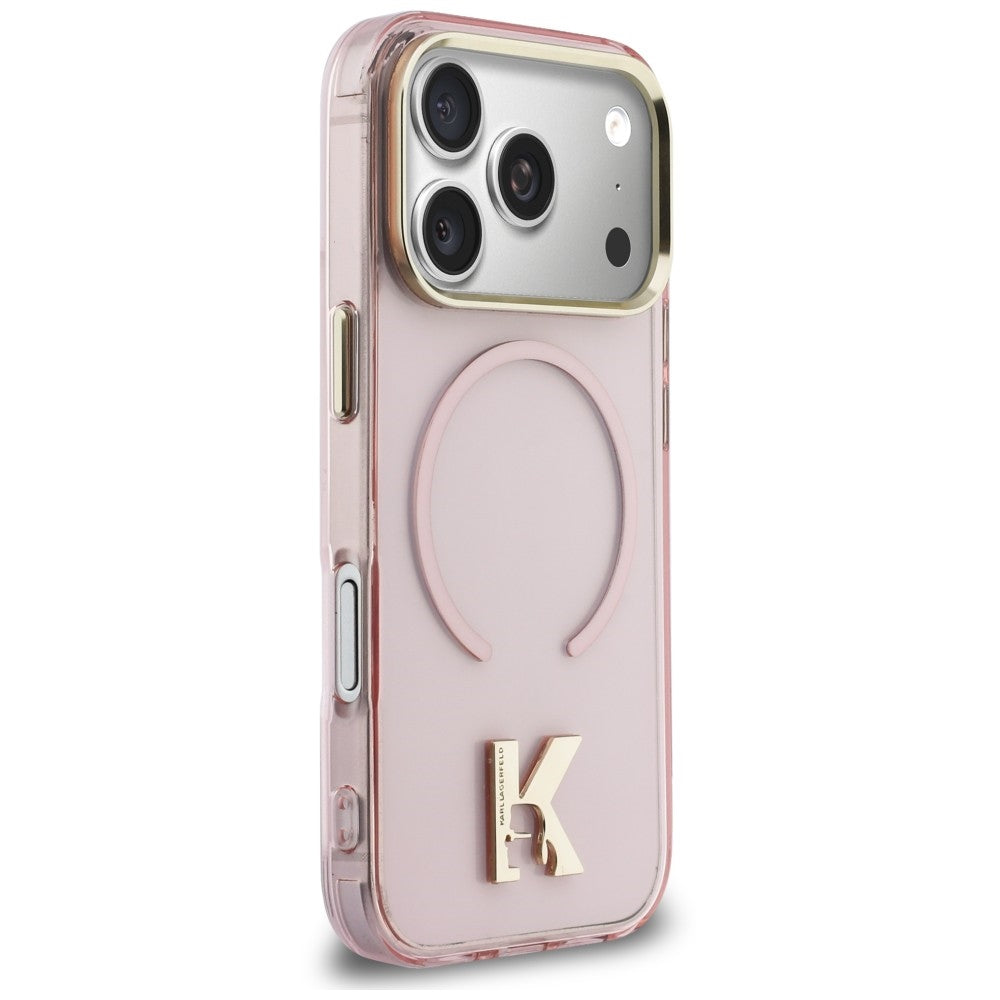 Husa de protectie Karl Lagerfeld compatibil cu iPhone 18 Pro Max / iPhone 17 Pro Max, Roz