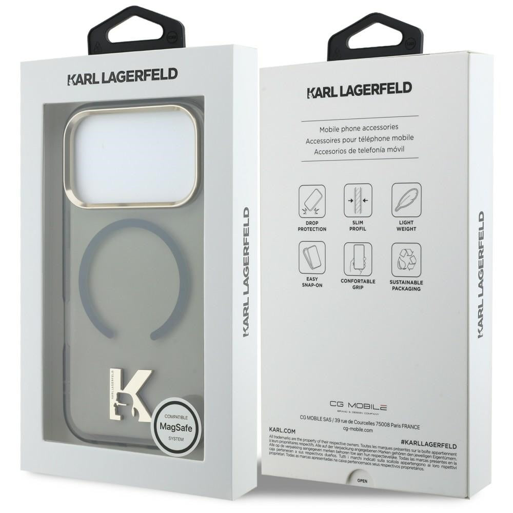 Husa de protectie Karl Lagerfeld compatibil cu iPhone 17 Pro / iPhone 18 Pro, Negru