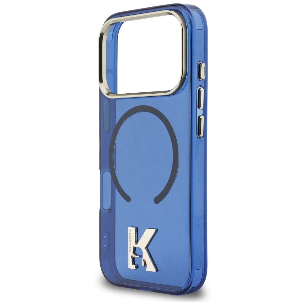 Husa de protectie Karl Lagerfeld compatibil cu iPhone 17 Pro / iPhone 18 Pro, Albastru
