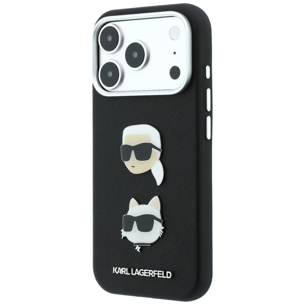 Husa de protectie Karl Lagerfeld Saffiano compatibil cu iPhone 18 Pro / iPhone 17 Pro, Negru